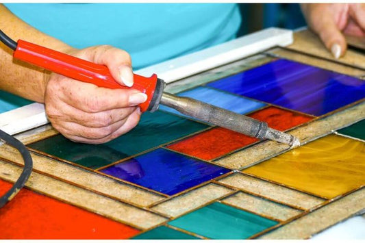 How to solder stained glass projects?