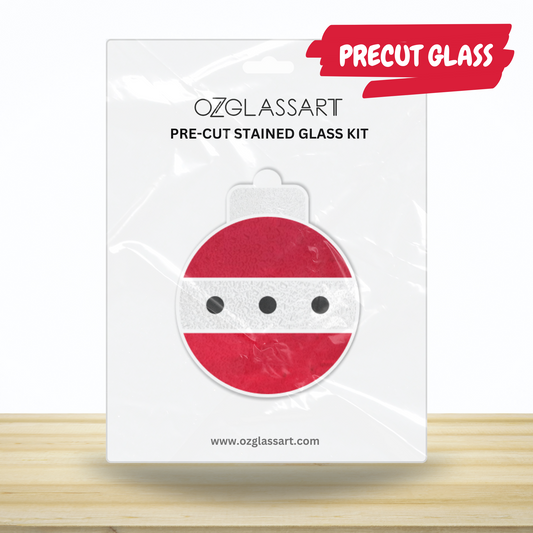 Christmas Precut Beginner Kit, Christmas Gift Kit, Christmas stained glass kit