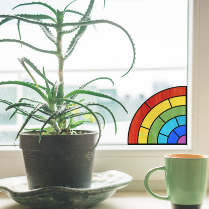 Regenbogen-Buntglas-Sonnenfänger-Muster • LGBTQ-Pride-Muster