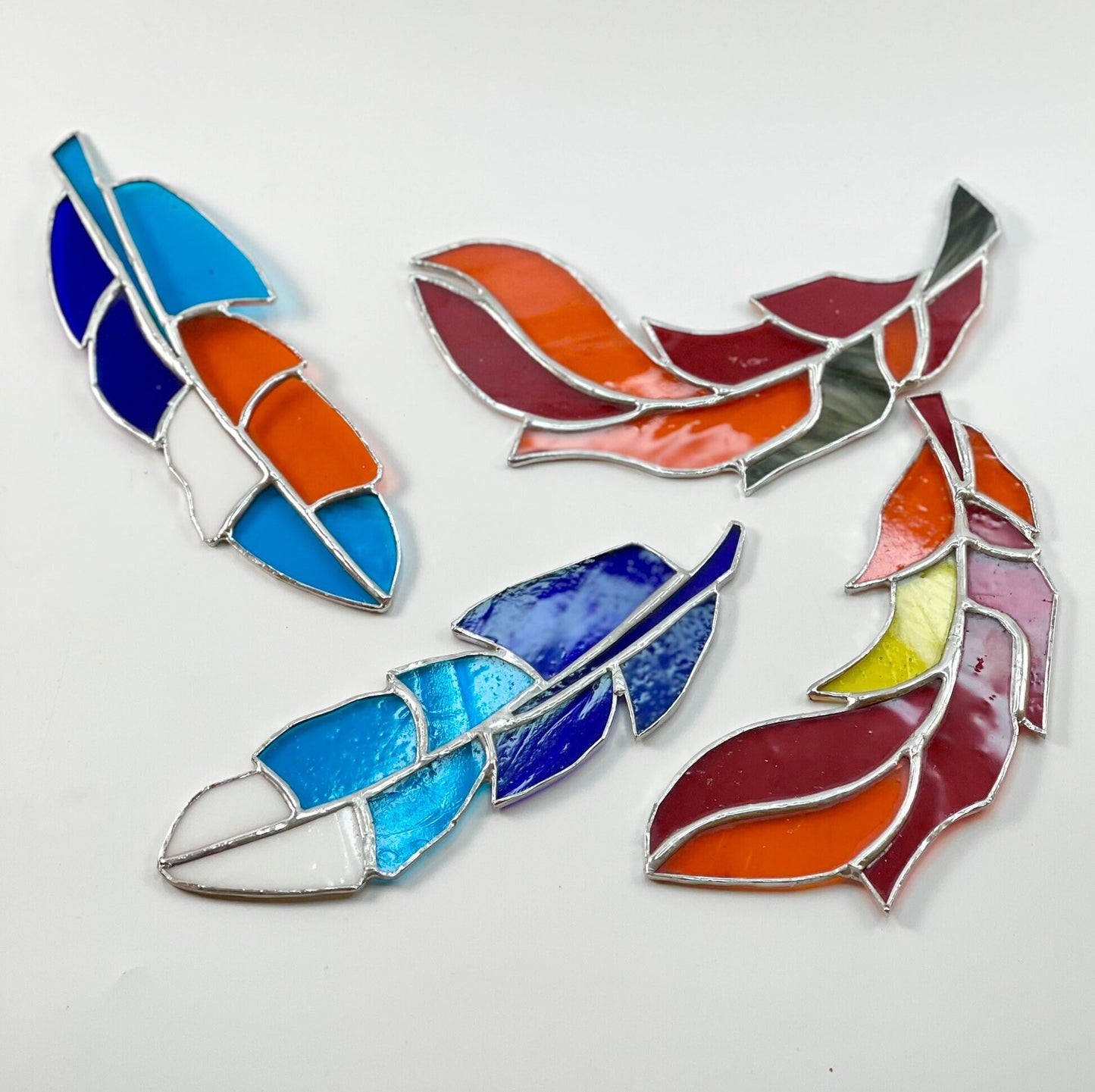 Feather Pattern, Stained Glass Feather Suncatcher Pattern