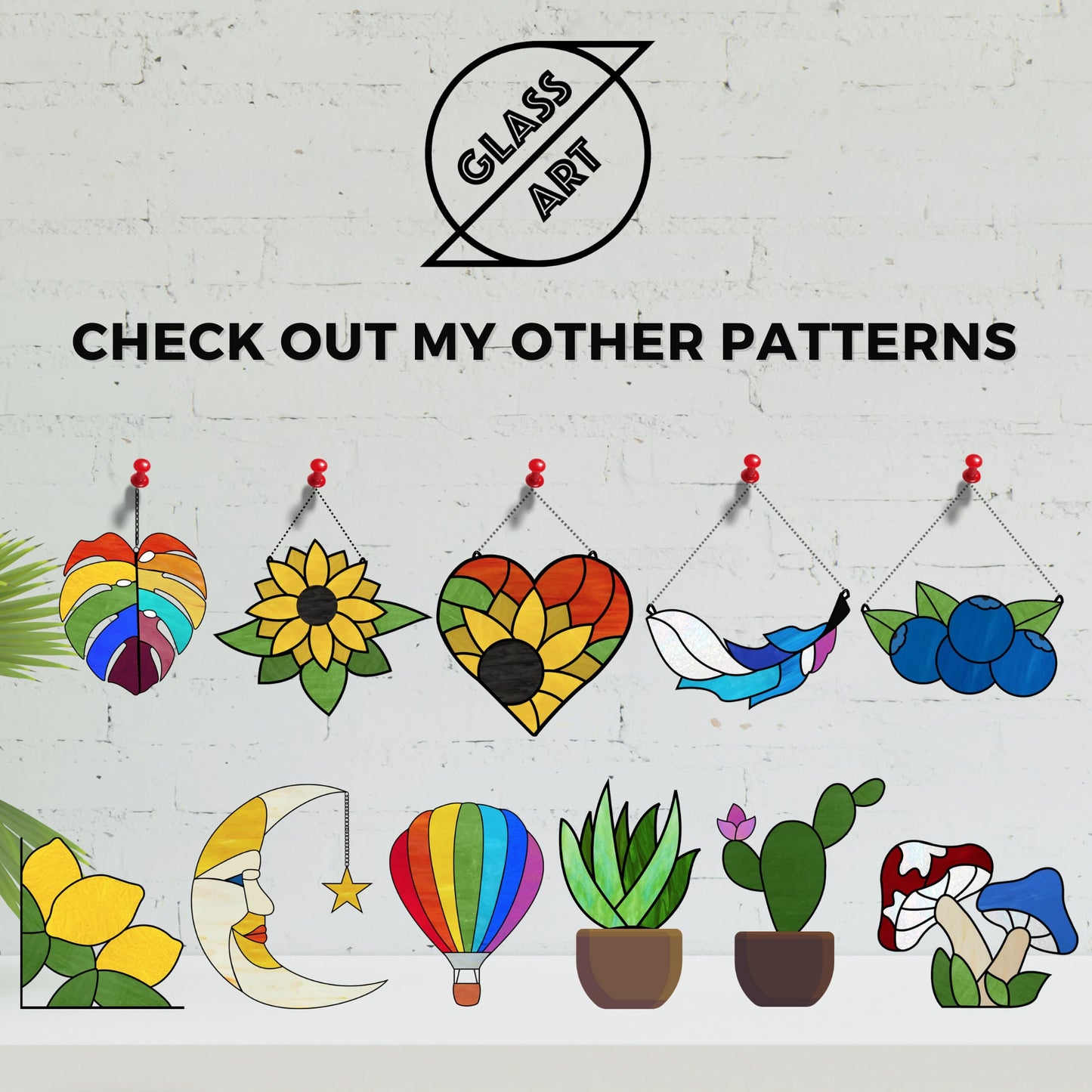 Libellen-Buntglas-Muster • Libellen-Sonnenfänger-Muster für Anfänger • Digitaler Download
